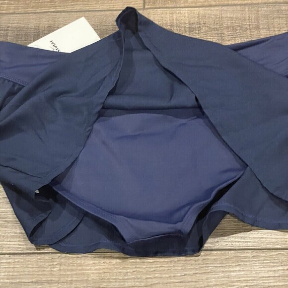 New NIKE Swim Womens Skirt Swimwear NESSA391-440 Navy Blue Size XL MSRP$50 - Picture 5 of 6